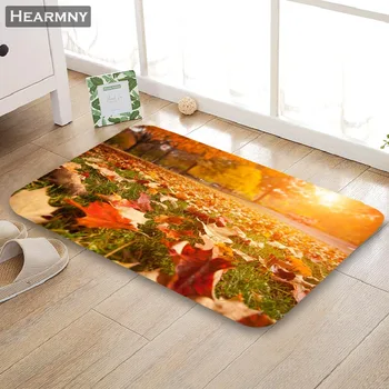 

Nice Autumn Leaves Doormat Outdoor Floor Mat Home Creative Mat Super Soft Absorbent Bathroom Door Entrance Mat