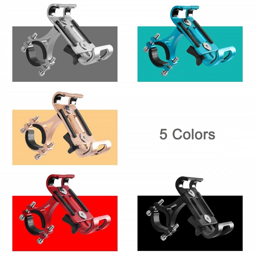 Держатель для телефона из алюминиевого сплава для велосипеда 3,5-6,5 дюймов, смартфона, велосипеда, мотоцикла, телефона, кронштейн для iPhone, samsung, Xiaomi