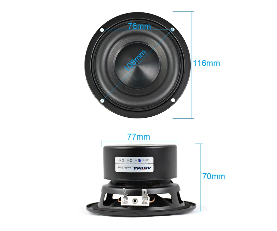 falantes graves gama completa altavoz portatil woofer