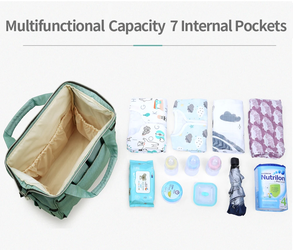 Insular 10056 Мумия Материнство подгузник мешок большой емкости детский дорожный рюкзак дизайнерская сумка для ухода за ребенком Прямая