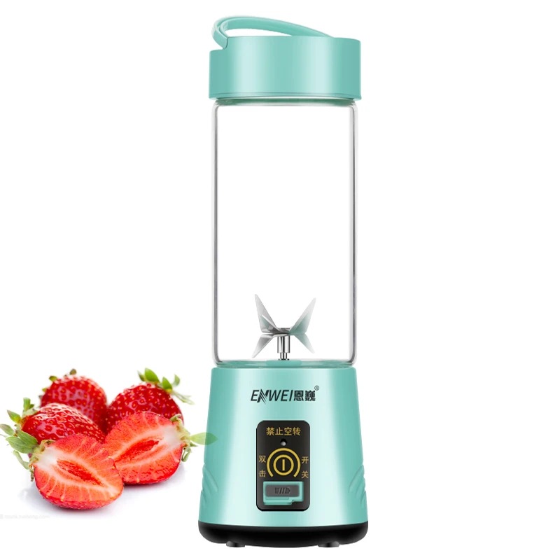 

Portable Juicer Blender Chargeable Juice Extractor 4000mAh 420ML Multifunction Student Juice Cup Pink USB Electric Fruit Mixer