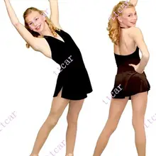 Катание платье Черный Для женщин Дети катание платье Пользовательские Шелковый Лидер продаж