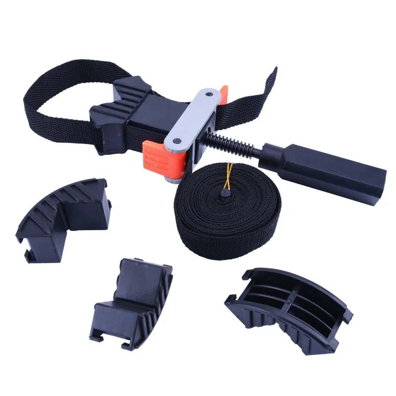 4m Blet Clamp Woodworking Quick Adjustable Band Clamp Polygonal Clip 90 Degrees Right Angle