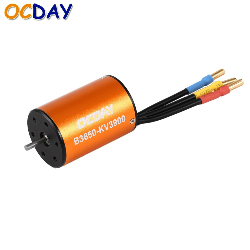 

OCDAY 1:10 B3650 3900KV 5200KV 4P Sensorless Brushless Motor CNC for 1/10 RC Car