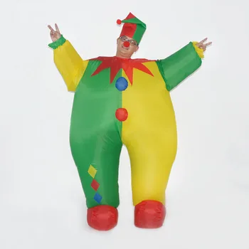 

Adult man women Inflatable Clown Costume cosplay Funny Game Cosplay Dress Halloween Party Clothes