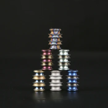 

1PC Titanium Alloy Knife Beads Lanyard Pendant Paracord Survival Bracelet Umbrella Rope Cord DIY Decorative Accessories Pendant
