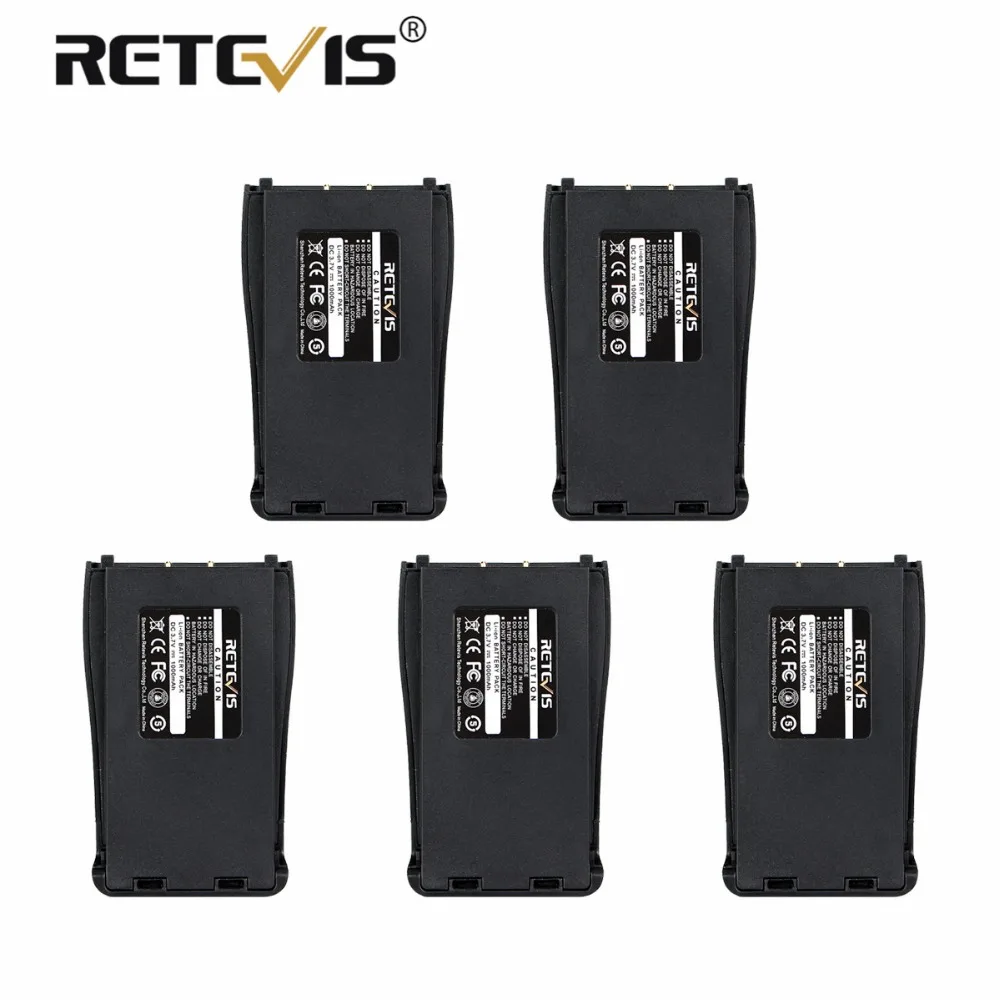 5 шт. 100% новый Retevis 1000 mAh литий-ионный аккумулятор DC 3,7 V для Baofeng Bf-888S 888 S рация Retevis H-777 H777 батарея в Москву