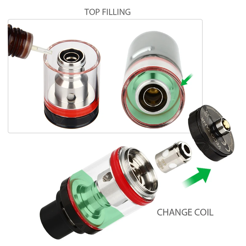 Vaporesso Veco Plus 4 мл испаритель Sub Ohm с экологичной универсальной головкой|atomizer tank|sub-ohm