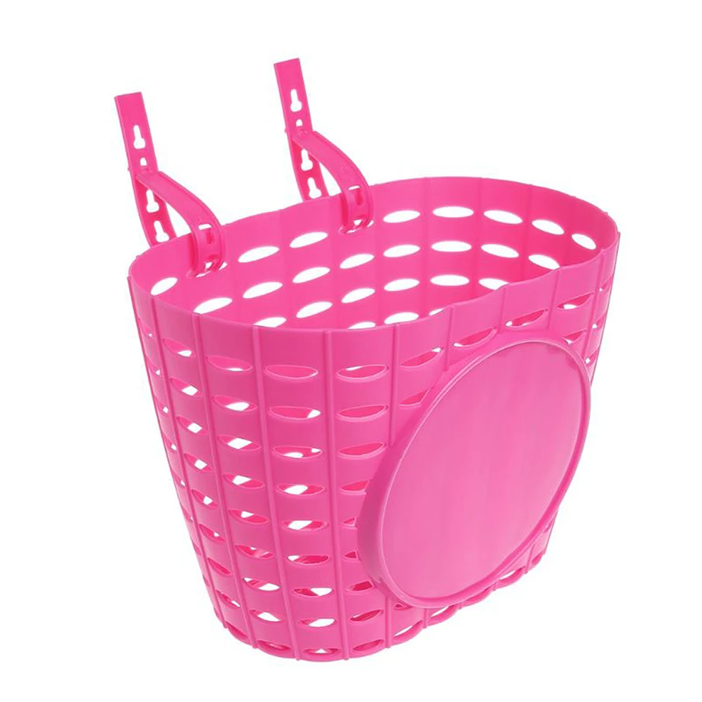 Flash Deal Bicycle Basket Front Bag Hanging Basket Handlebar Plastic Storage Supplies Basket For Children Girl Cycling Accessories 3