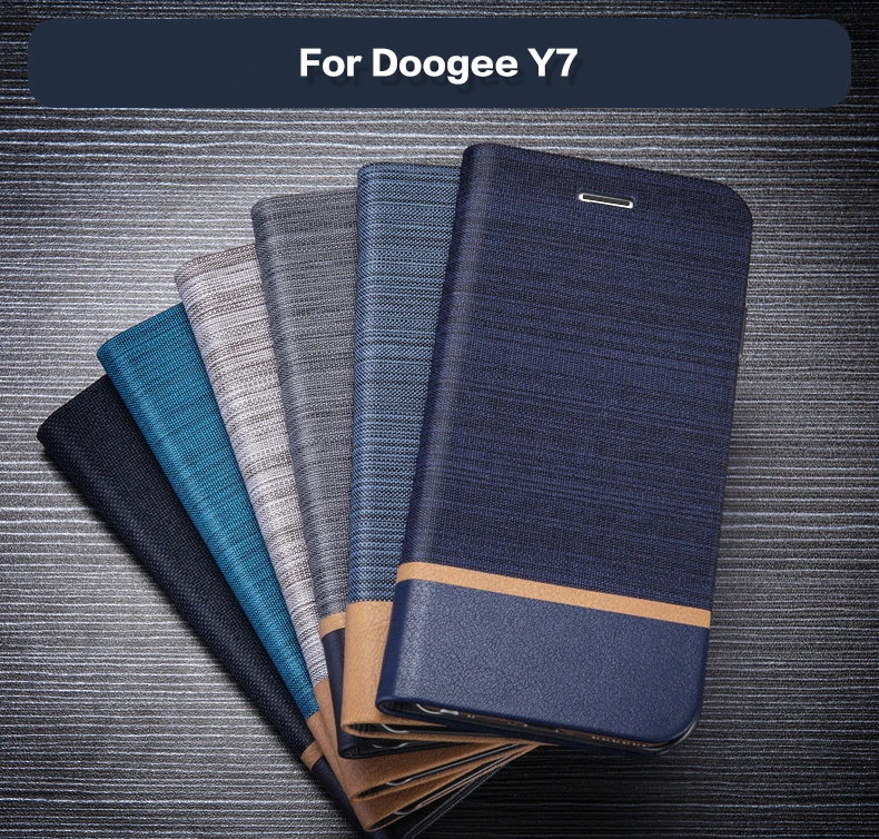 

Pu Leather Wallet Case For Doogee Y7 Business Phone Case For Doogee Y7 Flip Book Case Soft Tpu Silicone Back Cover
