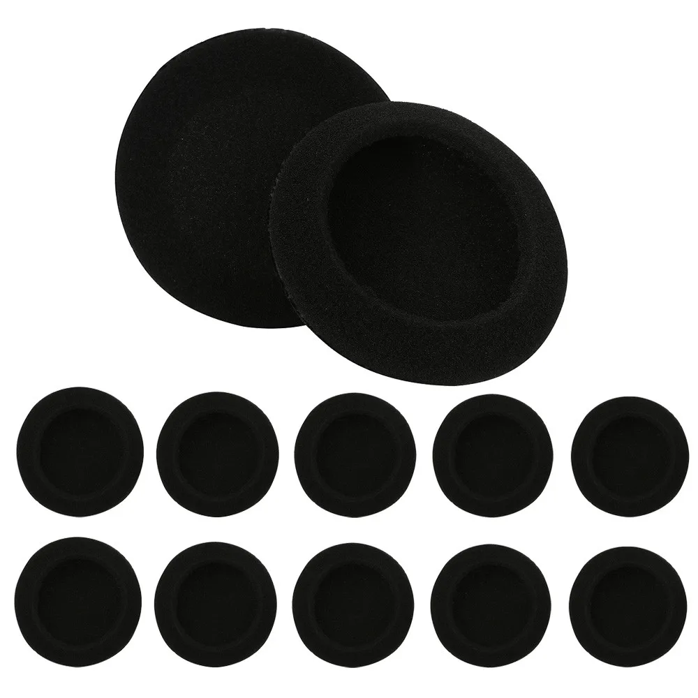 

Wholesale 10 pcs 40mm foam pads ear pads Black sponge earpads headphone cover for headset Earphone #UO