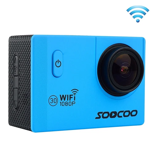 SOOCOO C10S 1080 P NTK96655 WiFi Спортивная экшн-камера видеокамера с водонепроницаемым корпусом 170 градусов широкоугольный объектив 30 м водонепроницаемый - Цвет: Синий