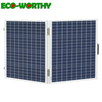 

ECOworthy 120W Foldable Folding Poly plate Solar power Panel Portable 18v for home 12V battery charger caravans motorhomes panel
