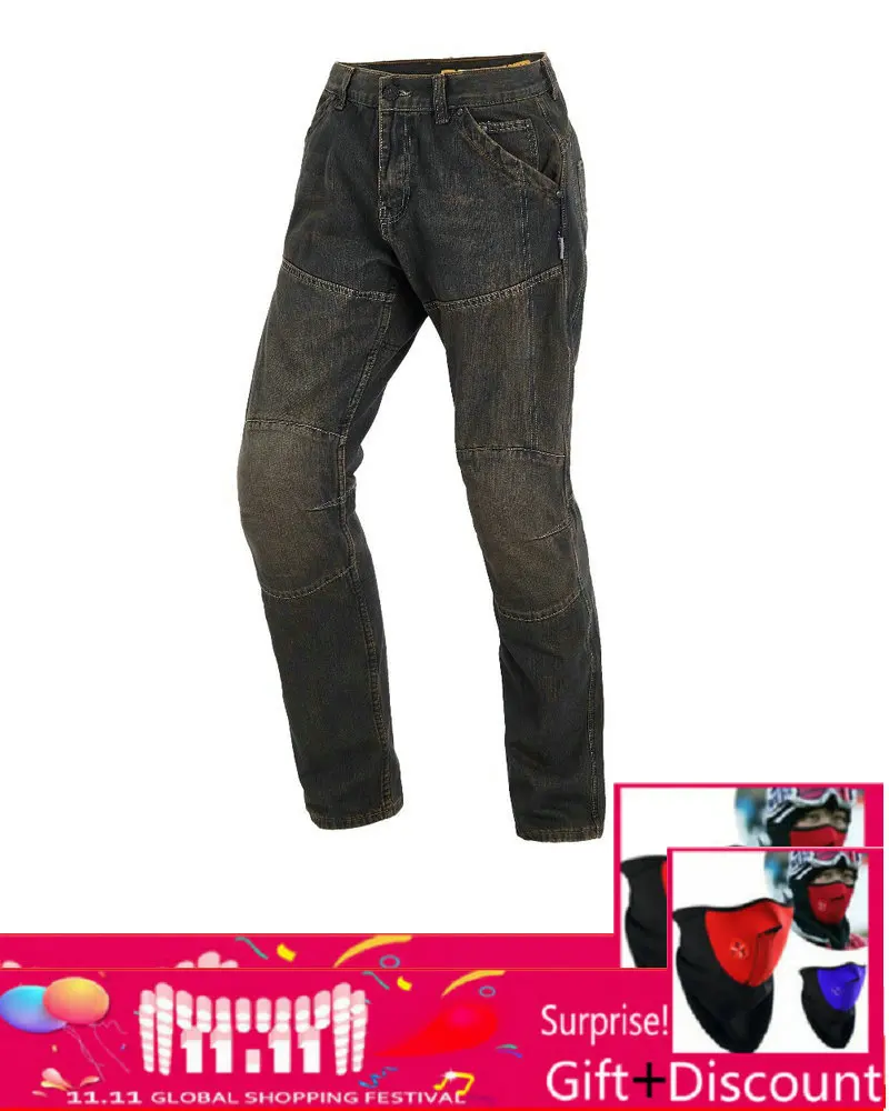 Рок Байкер 2018 WXF Motor Jeans Pantalon мужские джинсы Мотокросс Штаны хлопок мотокроссу