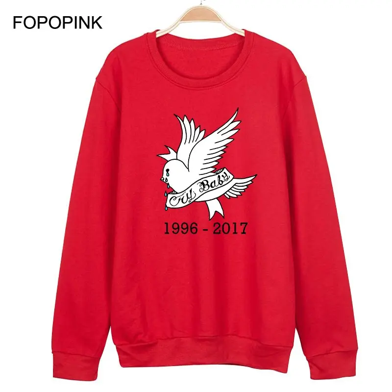 Толстовка мужская оверсайз свитшот с рисунком в стиле хип-поп Lil Peep Hellboy Love Z40 |