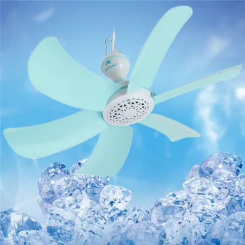 

6 leaf blades scilent ventilador bedroom hanging mosquito net ceiling fan energy saving 7W ventilator plug adpter send free