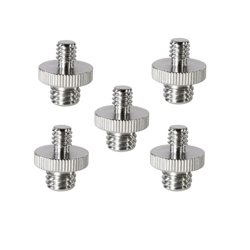 

1/4" Male to 3/8" Male Threaded Screw Converter Adapter for Camera Cage/Flash/Tripod/Socket Studio/Lighting Equipment/GoPro