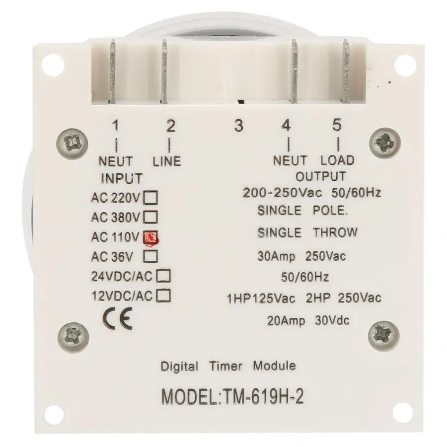 TM619H-2 110/220 В 30A цифровой ЖК-дисплей таймер питания программируемый реле времени инструмент