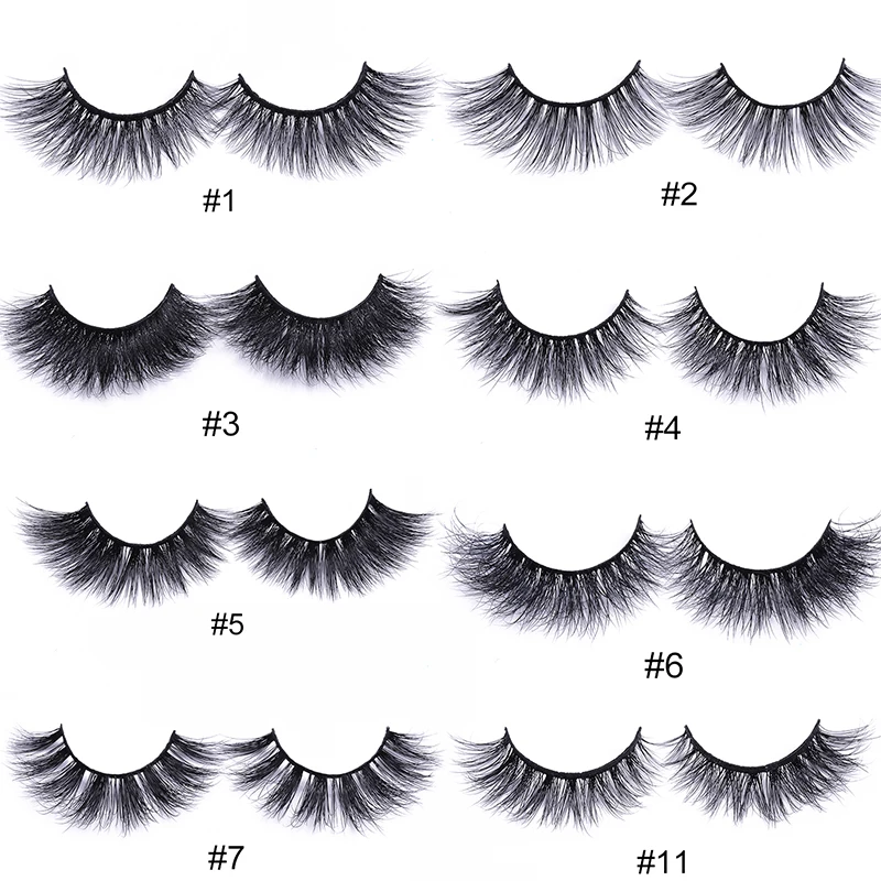 

BONNIE CHOICE 1 Pairs/box Mink Eyelash Hand Made Nature Long Extension Eyelash Mink Eyelashes For Beauty False Eyelashes JM003