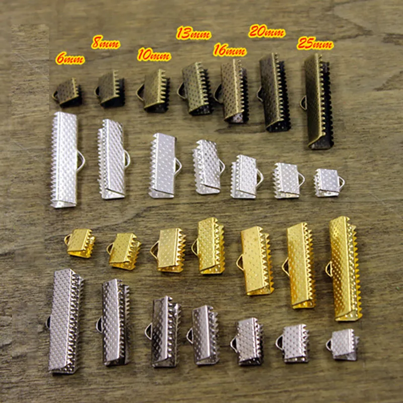 Jewelry Making Findings Kit Ribbon Necklace Bracelet Cord Crimp Ends Clamps