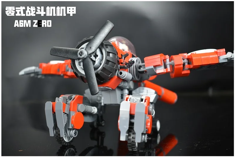 Новые DIY MOC 510 шт Альфа деформации Блоки нулевой боевой самолет меха прямые деформируемые игрушки для детей Подарки