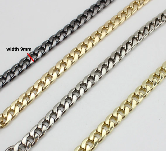10 meters 9mm wide TOP Quality Plating Cover Wholesale DIY Chains Bags Purses Strap from DIY Accessory Factory Directly 10 meters 9mm wide TOP Quality Plating Cover Wholesale DIY Chains Bags Purses Strap from DIY Accessory Factory Directly