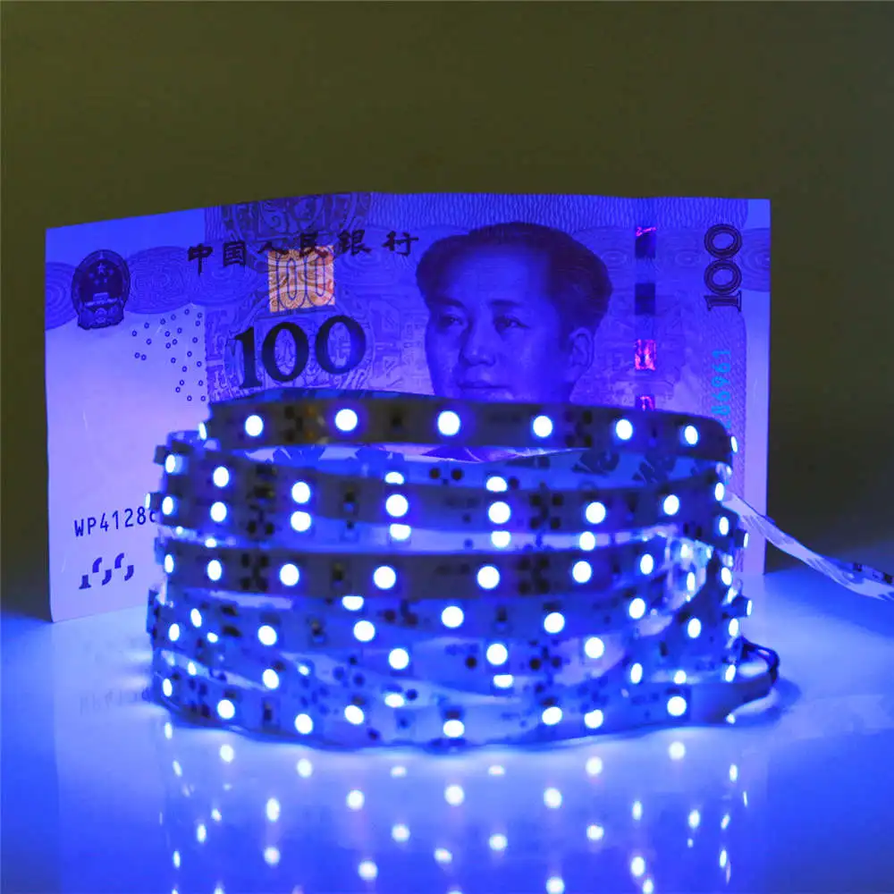 

0.5m 1m 2m 3m 4m 5m DC 12V SMD 2835 UV Purple Flexible LED Strip light 60LEDS/M Non-waterproof / Waterpoof LED Diode Tape Lamp