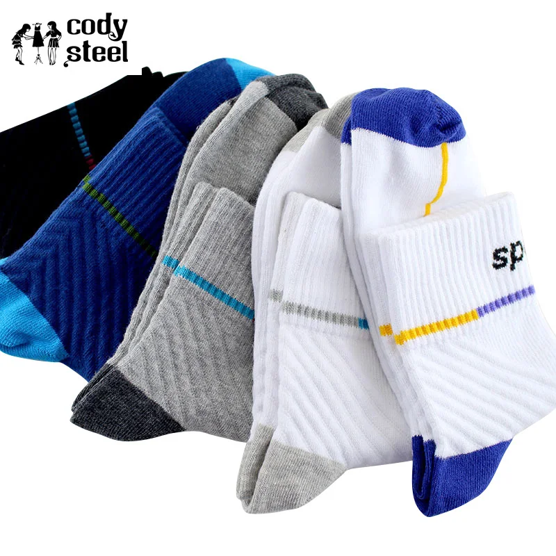 In Tube Socks Man Casual Business Socks Male Cotton Breathable Classic All-Match Mens Fashion Socks 3Pairs/lot=6pieces