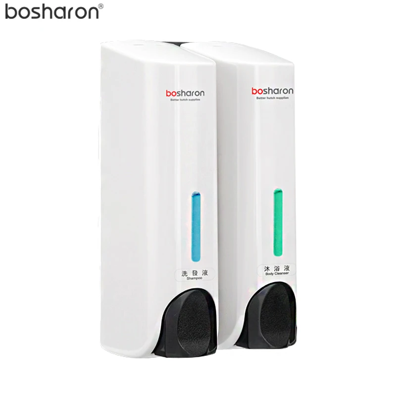 Шампунь моющее средство дозаторы для душа настенный контейнер для жидкого мыла ABS пластик аксессуары для ванной комнаты белый - Цвет: B-6082