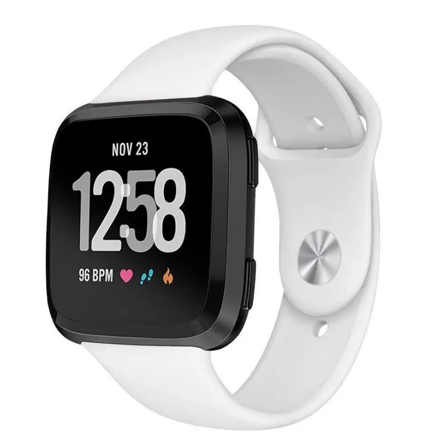 KINGBEIKE Fashion Sport Silicone Band For Fitbit Versa Watchbands 10 Colors Replacement Wristwatch Bracelet Strap Uniform size