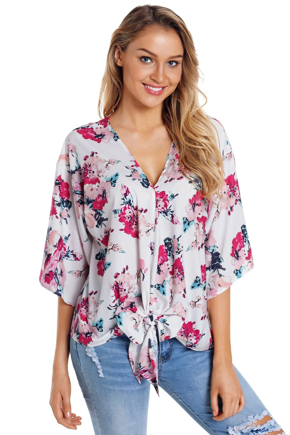 White-Floral-Print-Tie-Front-Kimono-Sleeve-Blouse-LC251052-22-5