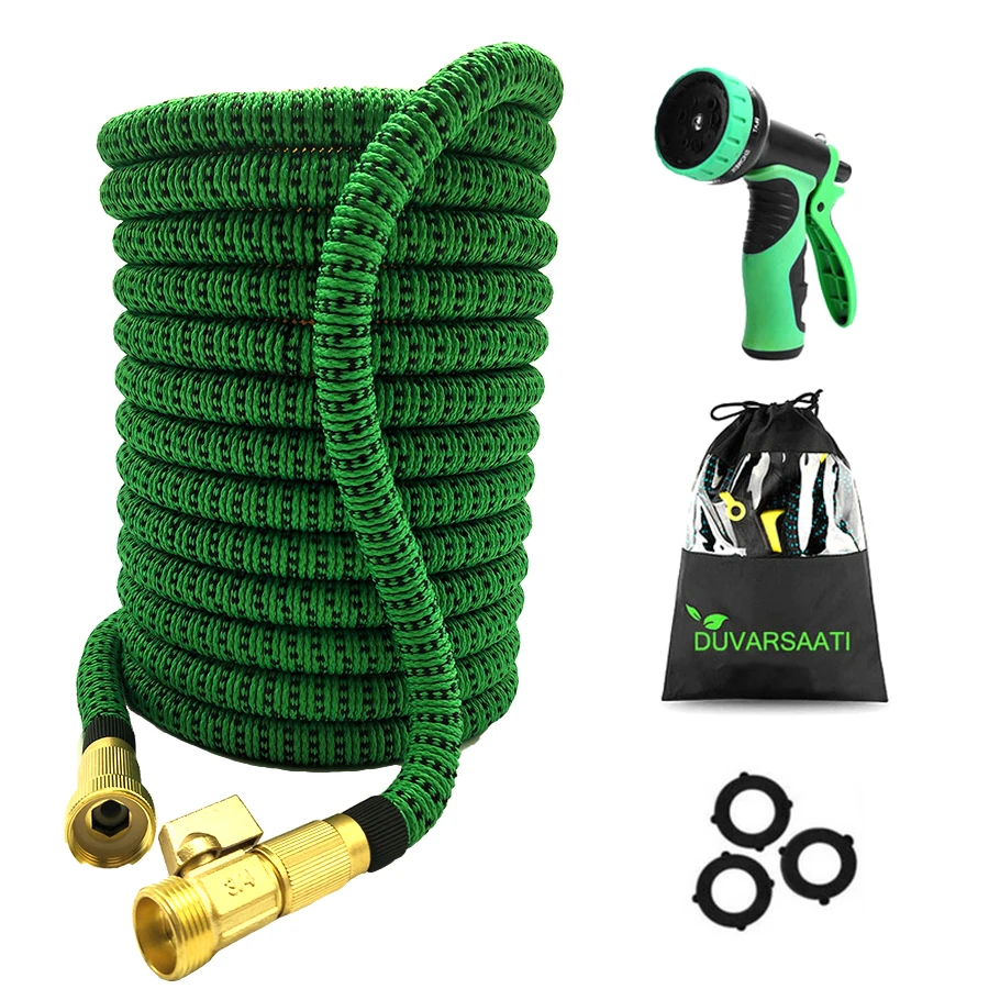 4 Types EU Version Garden Watering Hose 25FT 100FT Flexible Garden Magic Hose Set With Spray Gun
