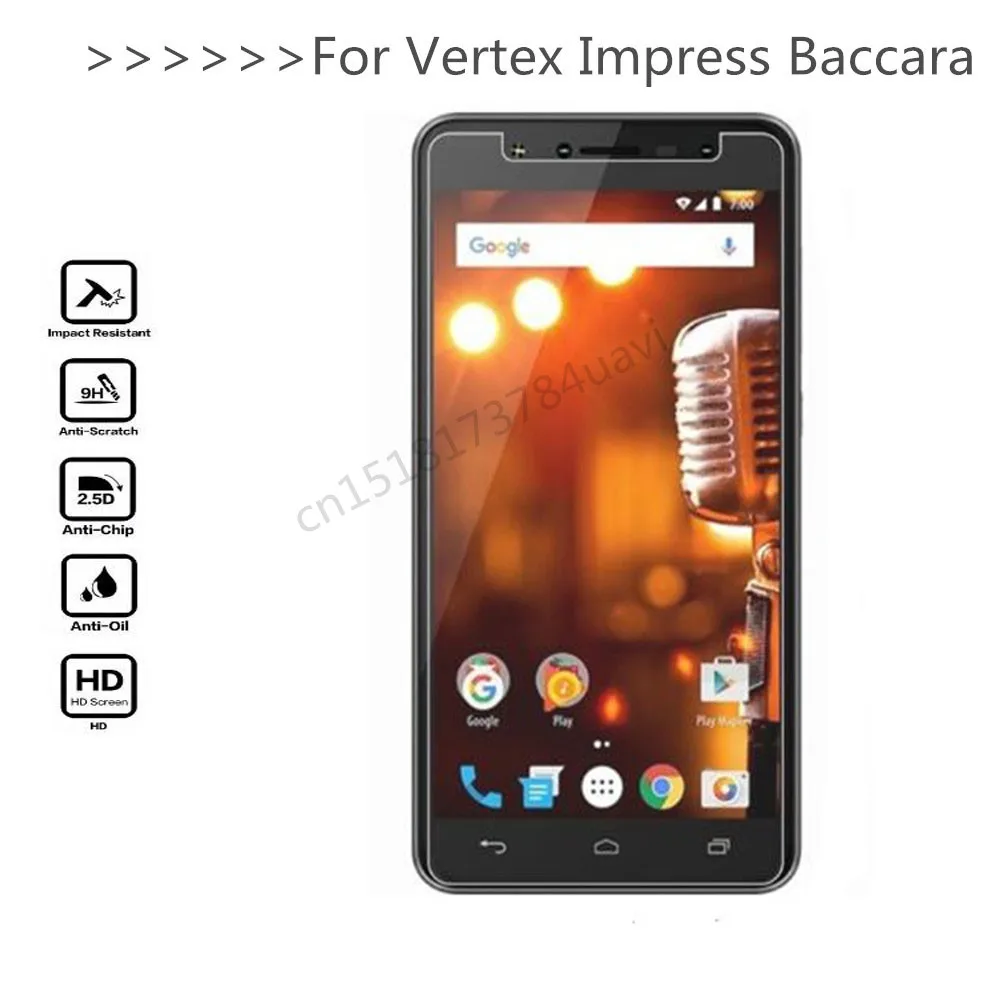 Закаленное стекло для Vertex Impress Baccara 9H Взрывозащищенная защитная пленка ЖК-экрана |