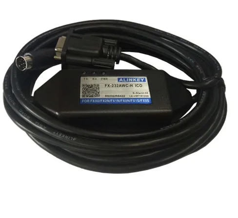 

FX-232AWC-H RS232 PLC Programming Cable for Mitsubishi MELSEC FX Series FX2N/FX0N/FX1S/FX1N/FX0S FX3U FX3G 3S DB9F-M