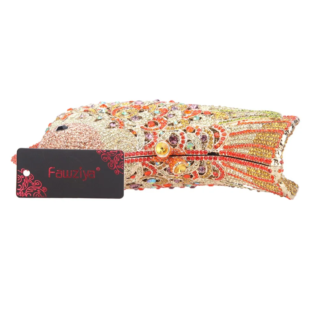 E1473-Fawziya-clutch crystal bird-Orange (10)