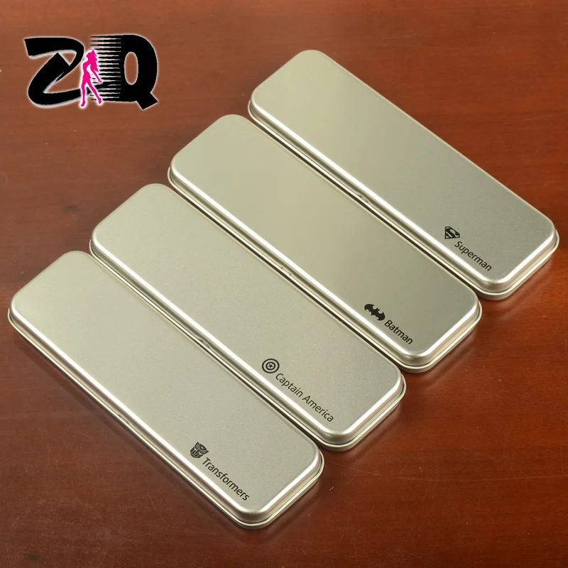 New Stationery heros themen aluminum metal pencil box school students' pencil case 295in Pencil