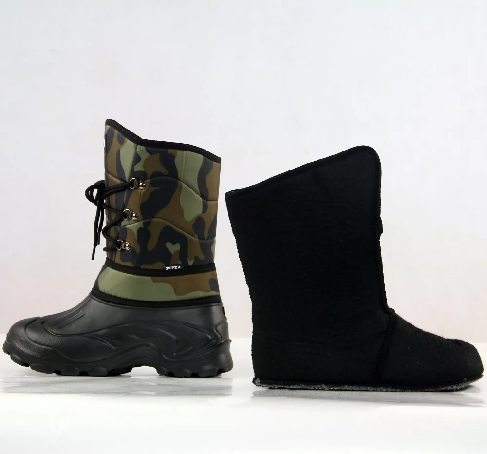 Брендовые Водонепроницаемые зимние ботинки для мужчин; зимняя теплая обувь; мужские ботинки; зимние ботинки для рыбалки; нескользящая Лыжная обувь; мужские зимние ботинки