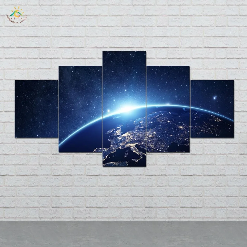 

Картина на стену Sunrise Earth, 5 шт.
