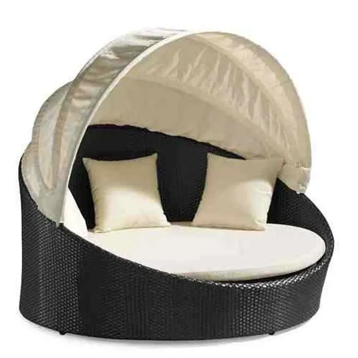 new design outdoor round lounge bed B001 1in Sun Loungers from
