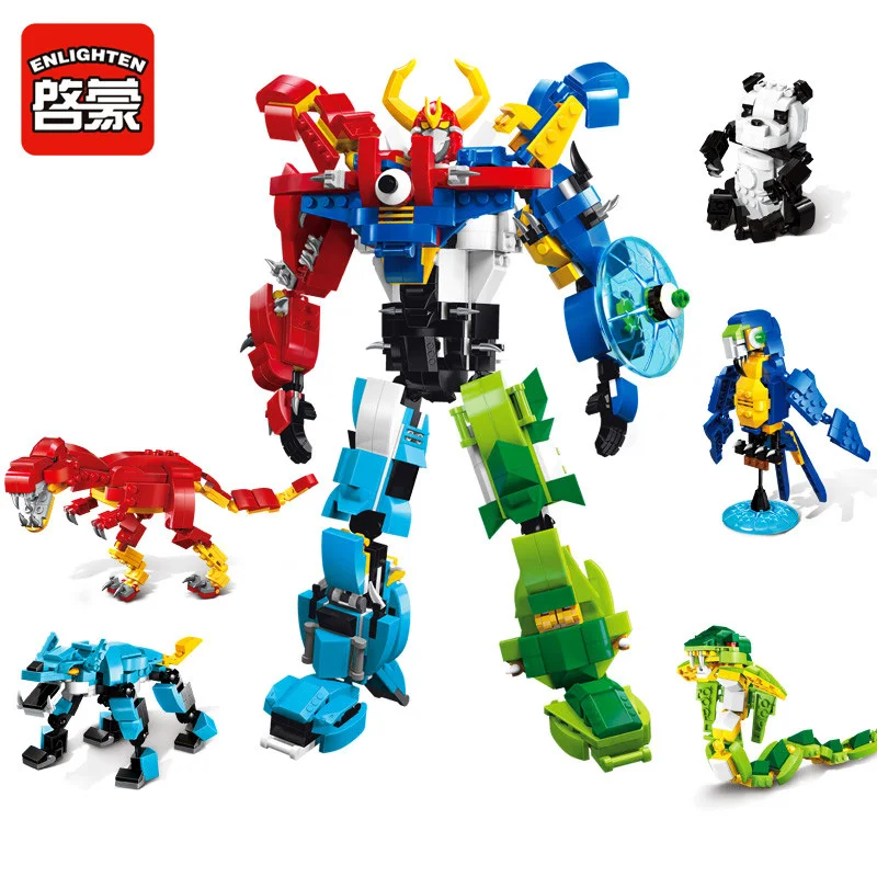 

Enlighten Models Building toy Compatible with E1403 809pcs Robot Blocks Toys Hobbies For Boys Girls Model Building Kits
