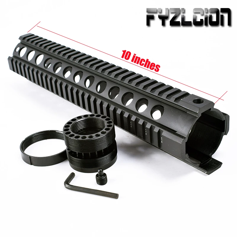 

Tactical Hunting 10 Inch AR .223/5.56 Free Float Quad Handguard Rail Tube AR15 AK M16 M4 Handguard RAS Airsoft Paintball