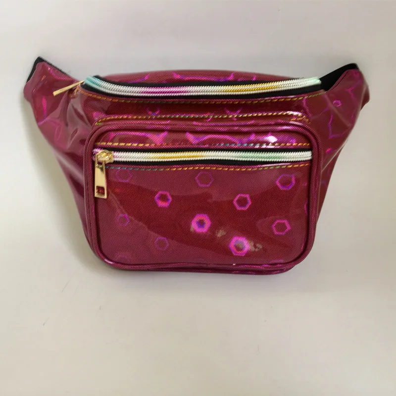 Новая прозрачная набедренная сумка, пояс для денег, лазерная поясная сумка, сумка banane, женская сумка, светоотражающая, против розового цвета, Женская поясная сумка, поясная сумка - Цвет: 08