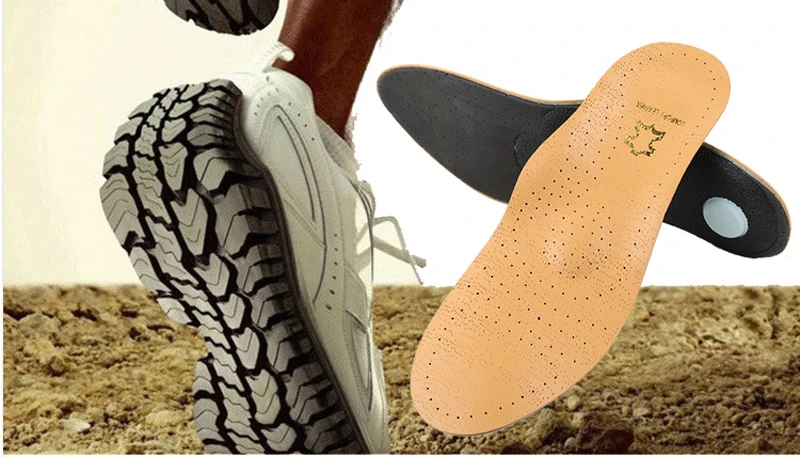 BSAID коровья кожа стельки супинатор ортопедический стельки для обуви Мужская и женская обувь стелька кроссовки массажные стельки EU 35-44