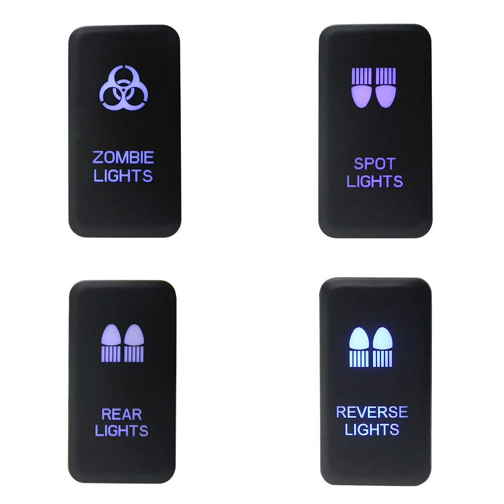 

New Universal Car Push Switch Rear Light Spot Light Zombie Light Reverse Light for TOYOTA Prado Hilux Landcruiser