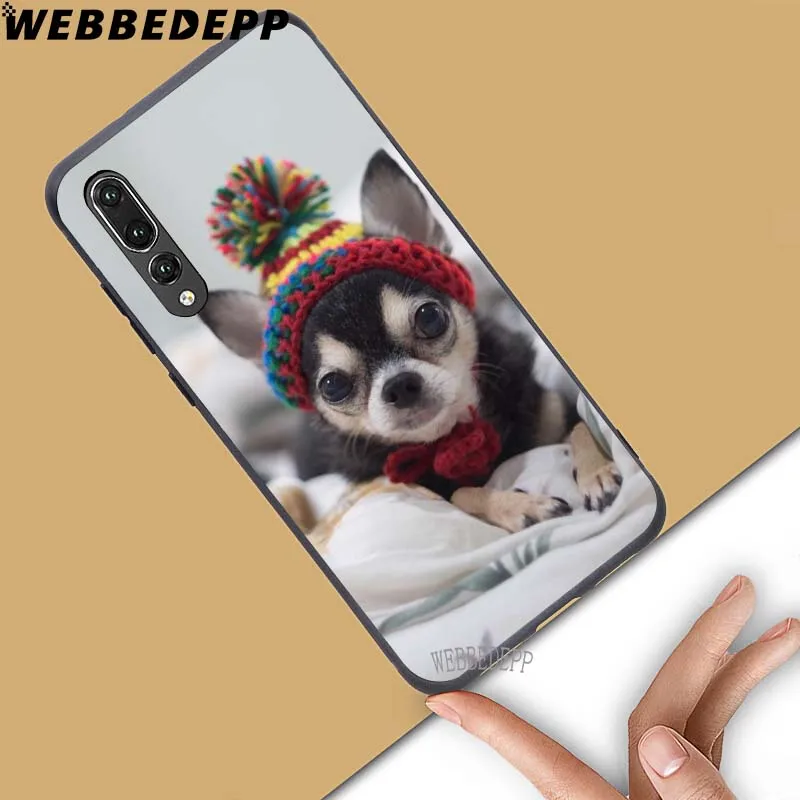 WEBBEDEPP милый чехол для щенков чихуахуа мягкий собак Huawei Honor 6 7A Pro 7C 8C 7X 8X 8 9 10 lite