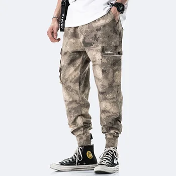 

New High Quality Harajuku Fashionable Camouflage Men's Cargo Pants Hip Hop Autumn Casual Male Harem Trousers Streetwear Stylish
