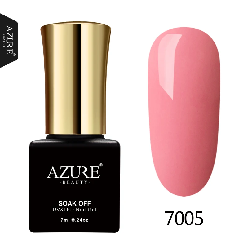 

AZURE BEAUTY Dark Green Gel Varnish Nail Polish 60 Colors Manicure Hybrid Enamel Soak Off Led Lacquer 7ml Azure Gel Nail Polish