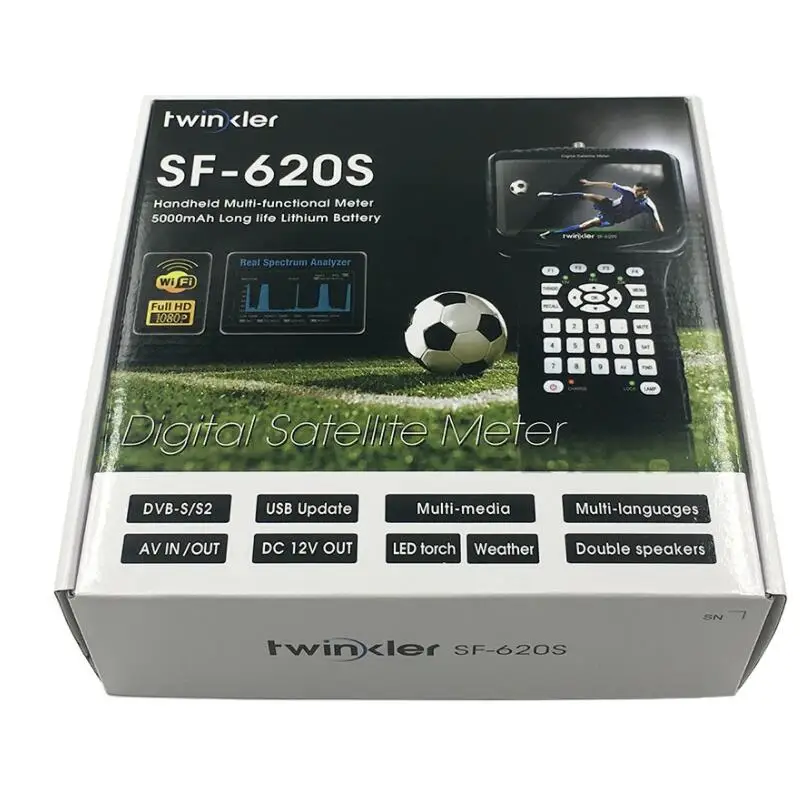 Спутниковый искатель Twinkler sf-620s Satlink Cccams Powervu Wifi DVB-S2 спектр USB Cctv-камера