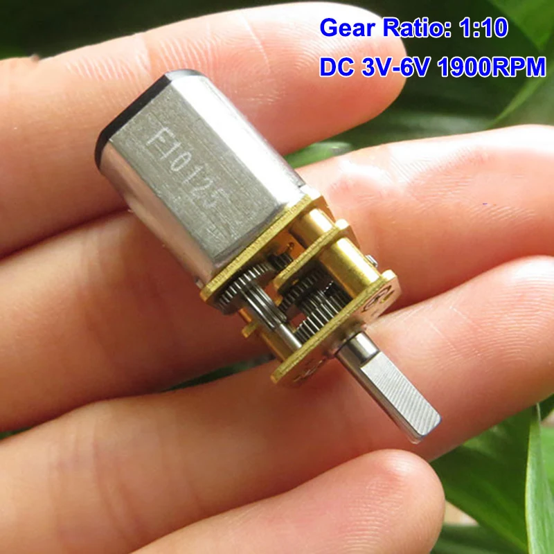 SAYAMA DC 5V 6V 12V Mini 12MM Precision Metal Gearbox Reduction Gear Motor Robot