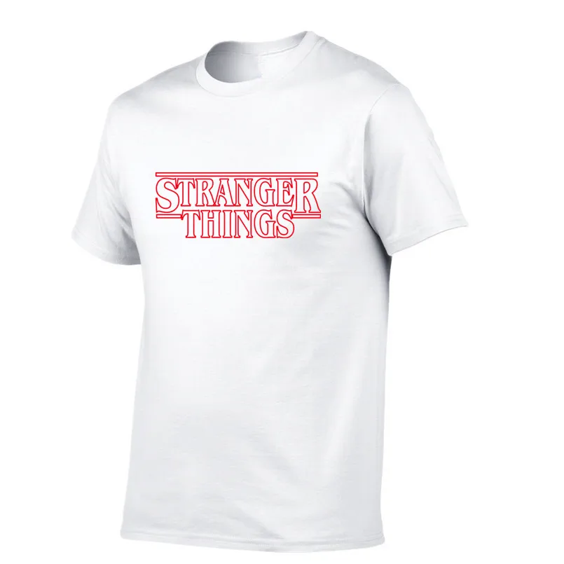 

New TV Show Stranger Things Men T Shirt 100% Cotton Short Sleeve Men Fashion T-Shirt Tops Tees clothing large size XS-XXL